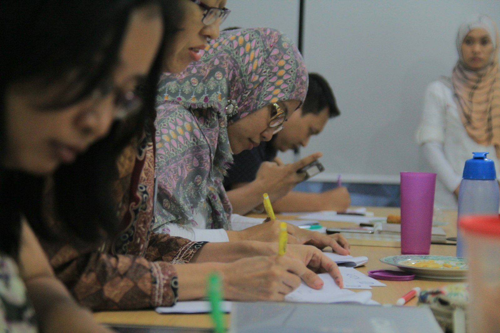 A coach leading a business workshop